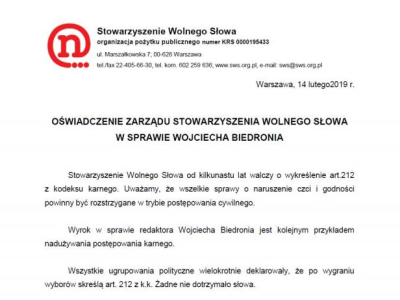 oświadczenie 