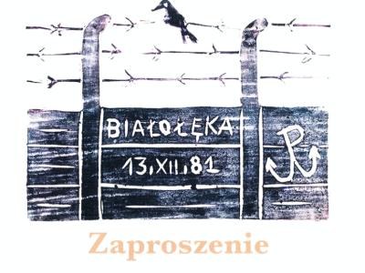 ZAPROSZENIE – Obchody 43. rocznicy wprowadzenia stanu wojennego, niedziela 15 grudnia.  O 10:30 – złożymy wieńce pod bramą Aresztu Śledczego Warszawa-Białołęka | O 17:00 spotkamy się „po latach” na Marszałkowskiej 7